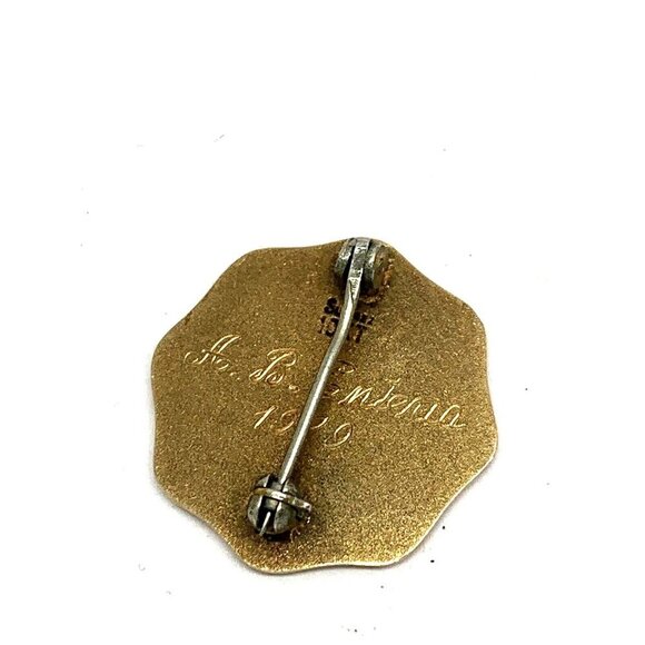 University of Nueva Caceres BSN 1948 Vintage Nursing 10k Yellow Gold Pin… - Picture 4 of 9